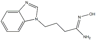 (1Z)-4-(1H-benzimidazol-1-yl)-N'-hydroxybutanimidamide Structure