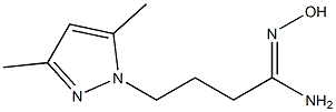 (1Z)-4-(3,5-dimethyl-1H-pyrazol-1-yl)-N'-hydroxybutanimidamide Structure