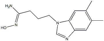 (1Z)-4-(5,6-dimethyl-1H-benzimidazol-1-yl)-N'-hydroxybutanimidamide|