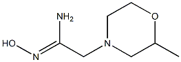 (1Z)-N'-hydroxy-2-(2-methylmorpholin-4-yl)ethanimidamide Structure