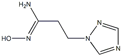 (1Z)-N'-hydroxy-3-(1H-1,2,4-triazol-1-yl)propanimidamide Structure