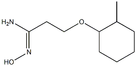 (1Z)-N'-hydroxy-3-[(2-methylcyclohexyl)oxy]propanimidamide|