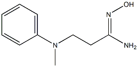 (1Z)-N'-hydroxy-3-[methyl(phenyl)amino]propanimidamide Structure