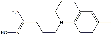 (1Z)-N'-hydroxy-4-(6-methyl-3,4-dihydroquinolin-1(2H)-yl)butanimidamide 结构式