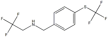 (2,2,2-trifluoroethyl)({4-[(trifluoromethyl)sulfanyl]phenyl}methyl)amine