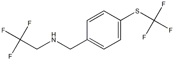 (2,2,2-trifluoroethyl)({4-[(trifluoromethyl)sulfanyl]phenyl}methyl)amine|