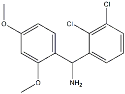 (2,3-dichlorophenyl)(2,4-dimethoxyphenyl)methanamine Structure