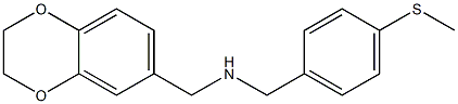 (2,3-dihydro-1,4-benzodioxin-6-ylmethyl)({[4-(methylsulfanyl)phenyl]methyl})amine Struktur