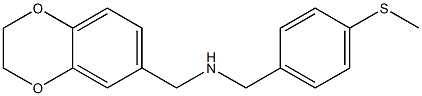 (2,3-dihydro-1,4-benzodioxin-6-ylmethyl)({[4-(methylsulfanyl)phenyl]methyl})amine 结构式