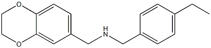 (2,3-dihydro-1,4-benzodioxin-6-ylmethyl)[(4-ethylphenyl)methyl]amine