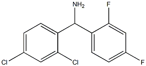 (2,4-dichlorophenyl)(2,4-difluorophenyl)methanamine Structure