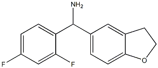 (2,4-difluorophenyl)(2,3-dihydro-1-benzofuran-5-yl)methanamine 化学構造式