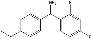 (2,4-difluorophenyl)(4-ethylphenyl)methanamine Structure