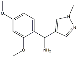 (2,4-dimethoxyphenyl)(1-methyl-1H-pyrazol-4-yl)methanamine 化学構造式