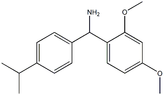 (2,4-dimethoxyphenyl)[4-(propan-2-yl)phenyl]methanamine,,结构式