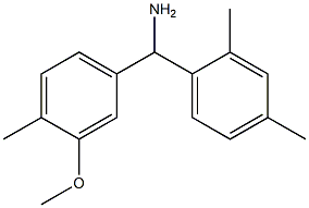 (2,4-dimethylphenyl)(3-methoxy-4-methylphenyl)methanamine Structure