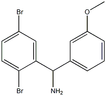 (2,5-dibromophenyl)(3-methoxyphenyl)methanamine,,结构式