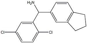 (2,5-dichlorophenyl)(2,3-dihydro-1H-inden-5-yl)methanamine 化学構造式