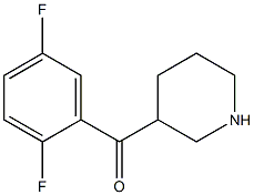 (2,5-difluorophenyl)(piperidin-3-yl)methanone Structure