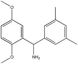 (2,5-dimethoxyphenyl)(3,5-dimethylphenyl)methanamine,,结构式