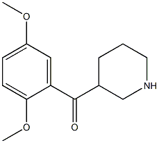 (2,5-dimethoxyphenyl)(piperidin-3-yl)methanone Structure