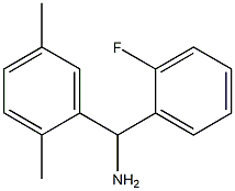 (2,5-dimethylphenyl)(2-fluorophenyl)methanamine Struktur