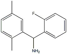 (2,5-dimethylphenyl)(2-fluorophenyl)methanamine 结构式