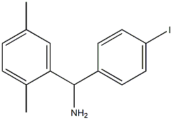 (2,5-dimethylphenyl)(4-iodophenyl)methanamine,,结构式