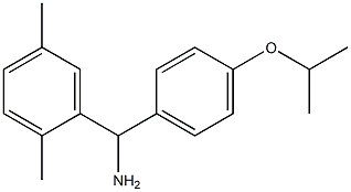 (2,5-dimethylphenyl)[4-(propan-2-yloxy)phenyl]methanamine,,结构式