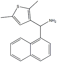 (2,5-dimethylthiophen-3-yl)(naphthalen-1-yl)methanamine Structure