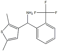 (2,5-dimethylthiophen-3-yl)[2-(trifluoromethyl)phenyl]methanamine 化学構造式
