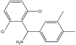 (2,6-dichlorophenyl)(3,4-dimethylphenyl)methanamine Structure