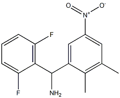 (2,6-difluorophenyl)(2,3-dimethyl-5-nitrophenyl)methanamine 化学構造式