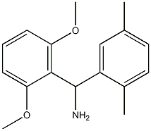 (2,6-dimethoxyphenyl)(2,5-dimethylphenyl)methanamine,,结构式