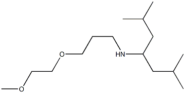 (2,6-dimethylheptan-4-yl)[3-(2-methoxyethoxy)propyl]amine Structure