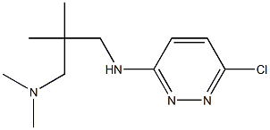 (2-{[(6-chloropyridazin-3-yl)amino]methyl}-2-methylpropyl)dimethylamine,,结构式