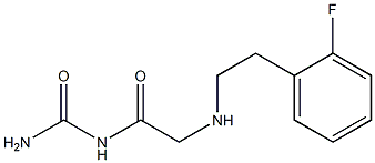 (2-{[2-(2-fluorophenyl)ethyl]amino}acetyl)urea Structure