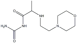 (2-{[2-(morpholin-4-yl)ethyl]amino}propanoyl)urea,,结构式