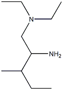 (2-amino-3-methylpentyl)diethylamine Structure