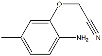 (2-amino-5-methylphenoxy)acetonitrile Struktur
