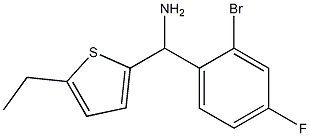 (2-bromo-4-fluorophenyl)(5-ethylthiophen-2-yl)methanamine Struktur