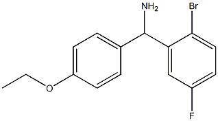 (2-bromo-5-fluorophenyl)(4-ethoxyphenyl)methanamine|