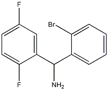 (2-bromophenyl)(2,5-difluorophenyl)methanamine,,结构式