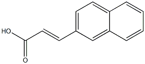 (2E)-3-(2-naphthyl)acrylic acid,,结构式