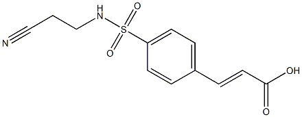 (2E)-3-(4-{[(2-cyanoethyl)amino]sulfonyl}phenyl)acrylic acid|
