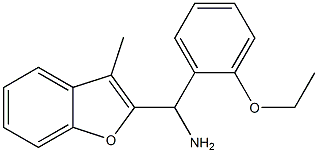 (2-ethoxyphenyl)(3-methyl-1-benzofuran-2-yl)methanamine 结构式