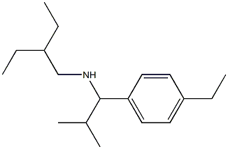 (2-ethylbutyl)[1-(4-ethylphenyl)-2-methylpropyl]amine,,结构式