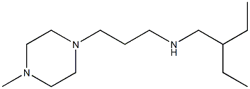 (2-ethylbutyl)[3-(4-methylpiperazin-1-yl)propyl]amine Struktur