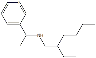 (2-ethylhexyl)[1-(pyridin-3-yl)ethyl]amine 结构式