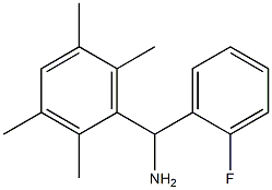 (2-fluorophenyl)(2,3,5,6-tetramethylphenyl)methanamine Struktur